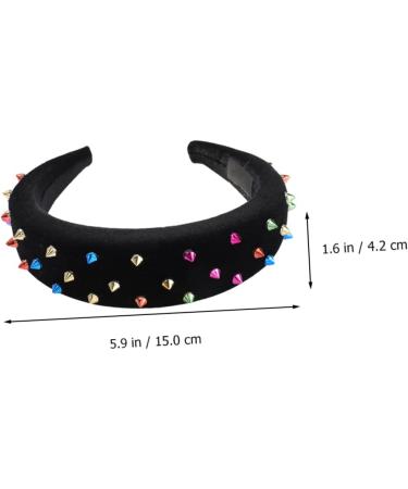 MAGICLULU Headband Wide Hairband Wide Sponge Hair Band Rivet Sponge Hairband Wide Sponge Hairband Wide Hair Band - Buy Online on GoSupps.com