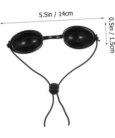 DOITOOL Tanning Supplies 1 Set Beauty Mask Protective LED Light Protective Goggles Protection Silica Gel Skin Eye Patch Safety Goggles - Buy Online on GoSupps.com