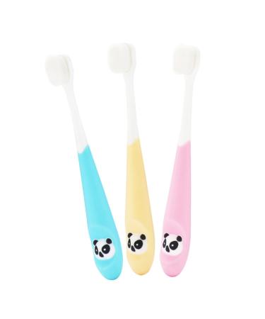 PartyKindom 3pcs Toothbrush Bristles Baby Cartoon Abs