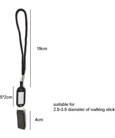 Walking Stick Wrist Straps with Card Holder - Set of 4 | Crutch Wrist Loop for Improved Mobility - Buy Online on GoSupps.com