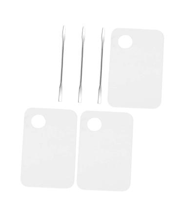 Gatuida 3ensembles Spatules Cosm tiques pour Palettes Outil de M lange Palettes de Maquillage Transparentes Accessoires pour Nail Art