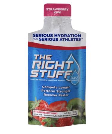 The Right Stuff Electrolyte Drink Concentrate - Strawberry Kiwi | 3 Pouch Box - Hydration for Fitness and Travel - Buy Online on GoSupps.com