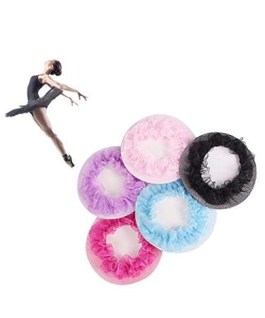 10Pcs Hair Nets for Bun Covers for Hair Ballet Girls Ballet Dance Elastic Hairnets Hair Accessories for Women Girls