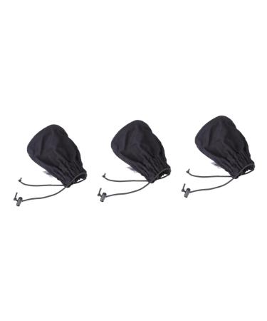 Ipetboom Foldable Blow Dryer 3 pcs Cover Hotel Shield Socket Hairdressing Bag Thermostatically Sock Hair Hood Tool Foldable Mx3pcs Blackx3pcs