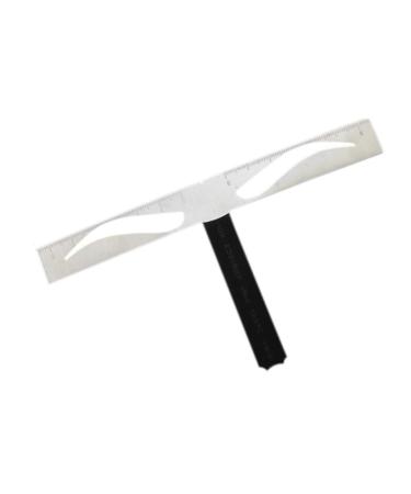 1pc Eyebrow Tools Eyebrow Drawing Tool Eyebrow Stencil Template Positioning Ruler Stainless Steel Size 1 As Shown