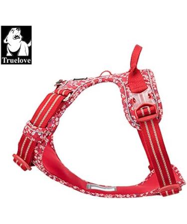 Winhyepet Truelove NO-Pull Dog Harness - Breathable Cotton Reflective Adjustable for Small & Medium Pets - Tlh5655 XS Poppy Red - Buy Online on GoSupps.com