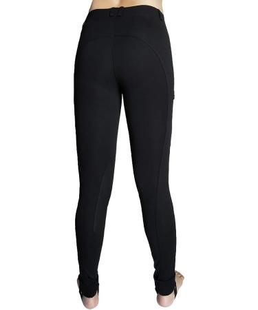 Kids Pull-On Breeches Horseback Riding Jods | Black | Size 10 - Pocket Equestrian Pants by Okay Sports - Buy Online on GoSupps.com