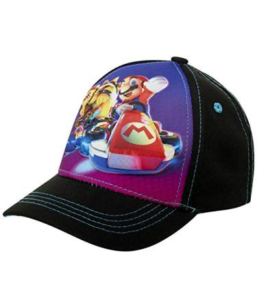 Nintendo Boys Super Mario Bros. Cotton Baseball Cap (Size 4-7) Featuring Super Mario 4-7 Years