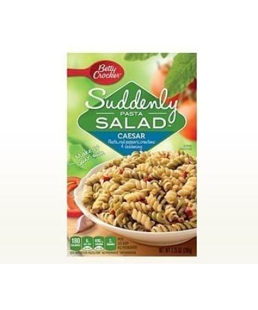 Betty Crocker, Suddenly Salad, Pasta Caesar, 7.25oz Box (Pack of 4)