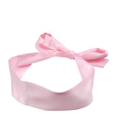 Soft Satin Eye Mask Sleeping Eye Mask 2 Colors 2 Sides Multicolor Optional 59 in x 2.8 in (Pink)