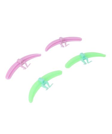 Eyelash Isolation Aid Reusable Makeup Tool 2 Colors Eyelash Separator Precise Application Silicone Pads 2 Sets Multifunctional for Beginners for Hair Salon