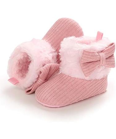 Spring Baby Winter Warm Fleece Booties | Non-Slip Soft Sole Shoes for Newborn | Adjustable Crawling Prewalker Boots for Girls Boys Toddler 0-18 Months - Buy Online on GoSupps.com