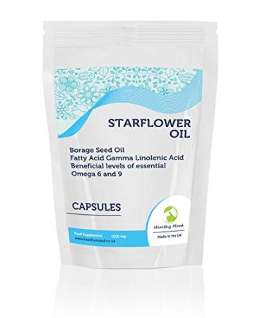 STARFLOWER Oil Borage Seed Oil Linolenic Acid 1000mg GLA 250 Capsules Nutrition Health Food Supplements HEALTHY MOOD UK