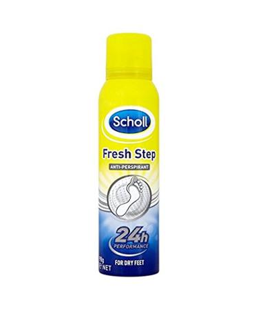 Scholl Fresh Step Anti-Perspirant Foot Spray 150 ml Pack of 4 Fresh 150 ml (Pack of 4)