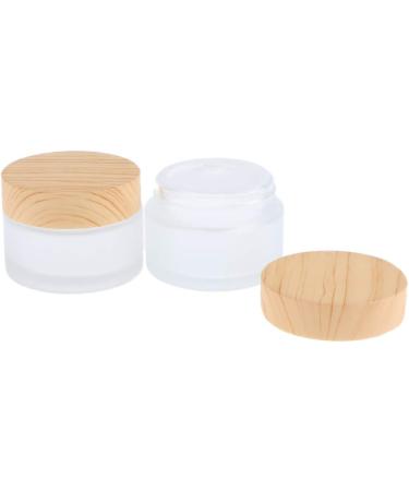 B Blesiya 4 Pieces 50g Empty Glass Cream Jars - Ointment & Cosmetic Containers with Screw Lid for International Shipping - Buy Online on GoSupps.com