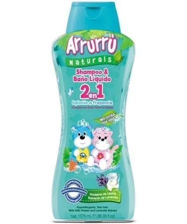 Arrurru Baby Shampoo & Bao Liquido 2 en 1 Explosion de Fragancia. 35.8 Fl oz.
