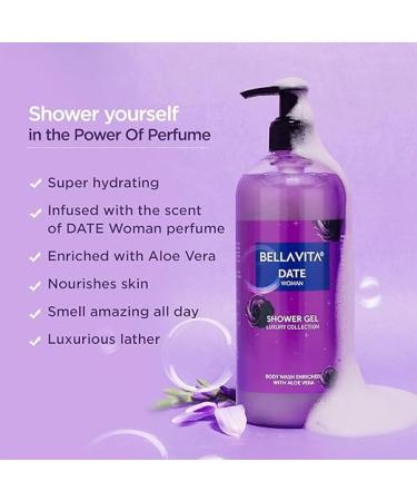 Bella Vita Luxury Date Body Wash - Hydrating Aloe Vera Shower Gel for Deep Cleansing & Softer Skin - 500ml - Buy Online on GoSupps.com