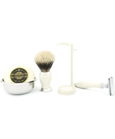 Classic Men s Shaving Set | Double-Cut Razor & Brush | Stainless Steel Stand & Soap | Premium Wet Shaving in the Harz Mountains - Buy Online on GoSupps.com