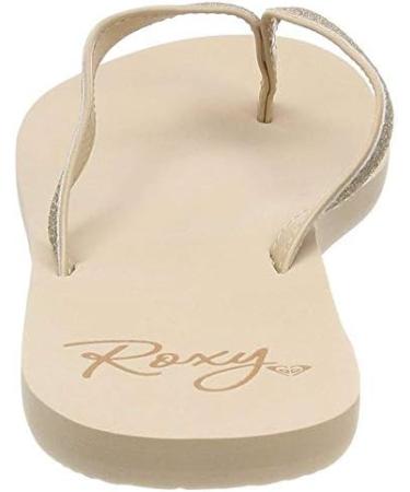 Buy Roxy Women's Napili Flip Flops - Stylish Beige 38 EU | International Shipping Available - Buy Online on GoSupps.com