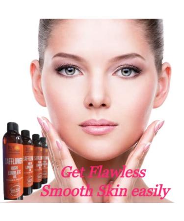 Safflower Oil High Linoleic Acid Cold Pressed 8 oz - Great Culinary & Skin Moisturizer - Buy Online on GoSupps.com