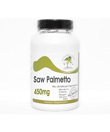Saw Palmetto 450mg 100 Capsules - No Additives Naturetition Supplements