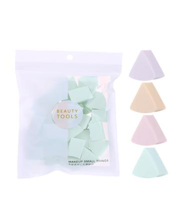 Ipetboom 1 Cosmetology Kit Cosmetic Blending Sponge Cosmetic Exfoliating Sponge Facial Puff Wedge Facial Sponge Pads Washable Makeup Powder Puff Cosmetic Wedge Portable Sponge Mat 8.3X8.3X10CM As Shown