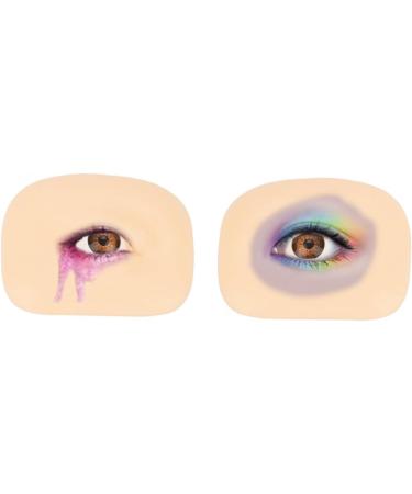 DOITOOL 1 set Artificial Eyeshadow Professional Silicone Portable of Thick Board Fake Practice Make 6.90X5.20X1.40CM Assorted Color - Buy Online on GoSupps.com