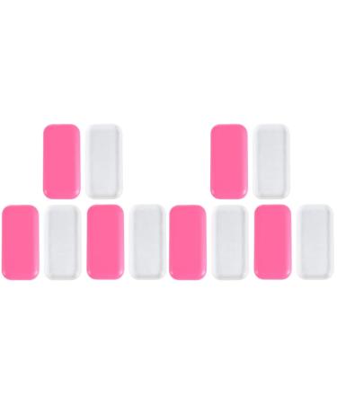 FRCOLOR 12 Pcs False Eyelash Extension Pad False Eyelashes Tools Eyelash Extension Pallet Eyelash Extension Silicone Pads Eyelash Extension Holder Fake Eyelashes Glue Rack 1 Count (Pack of 1) Assorted Colorx2pcs