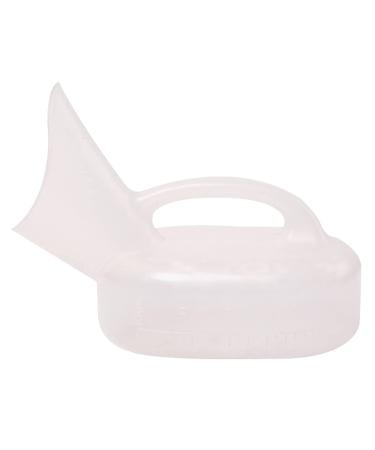 Urinals for Women-1000ML Plastic Material Portable Easy-Grip Handle Easy Cleaning Reusable Allows Women Pee Standing up for Female Take Care of Patients Camping Car Travel Happy