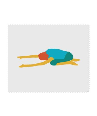 2 x 'Yoga Poses' Microfiber Lens/Eyeglass Cleaning Cloths (LC00021694)