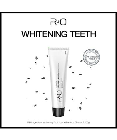 R&O Ageratum Whitening Toothpaste with Bamboo Charcoal 3.53 oz - Great for Teeth Whitening Reduces Plaque Removes Stubborn Stains Promotes Oral Health Long - Lasting Fresh Breath (3) - Buy Online on GoSupps.com