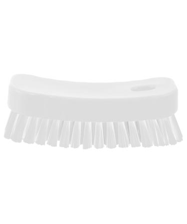 Beatifufu Nail Brush Manicure Fingernail Cleaner Nail Scrubber Shoes Cleaner Shoes Cleaning Brush Manicure Fingernail Tool Manicure for Nails Handle White Polyester Sink Cleaning Ball 11.5x5cm White