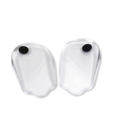 NOLITOY 2 Pairs Shoe Pads Half Heel Insoles Orthotic Insoles Plantar Inserts Heel Cups Lateral Heel Insert Insoles for Plantar Shoe Insert Silicone Arch Support Massage As Shown 11X6cm