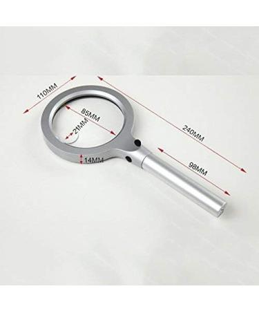 Magnifying Glasses for Hobbies Reading Magnifier Handheld 10 Times Magnifying Glass with Old Reading Lamp 20 Times HD Maintenance Antique Identification Reading Newspaper Vision - Buy Online on GoSupps.com
