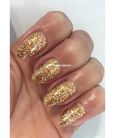 Bluesky Gold Party Collection Choose your Gel Glitter or Sparkle Nail Gel Polish UV LED Soak Off 10ml (SP09)