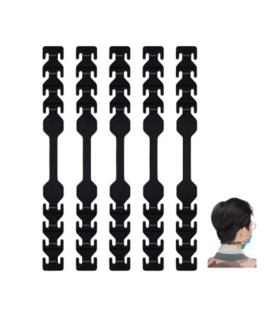 Driveloop mask holder mask extension mask holder behind the head mask extension hooks to extend masks 5 pack mask holder for adults and children (silicone)