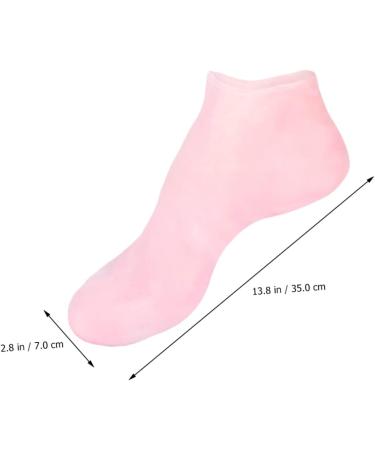 DOITOOL 2 Pairs Sock Beauty Care Moisturizing Tableware Sucker Oil Reusable Spa Soften Moisture Booties for Women Skin Protect Soles Nourishing Women s Women's Pink Sebs Silicone Gel Foot - Buy Online on GoSupps.com