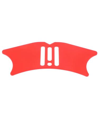 FRCOLOR Eyeliner Aids Eyeliner Pencil Silicone Molds Make up Aid Tools Eyeliner Guard Miss Liquid Auxiliary 10.3x3.8cm Red
