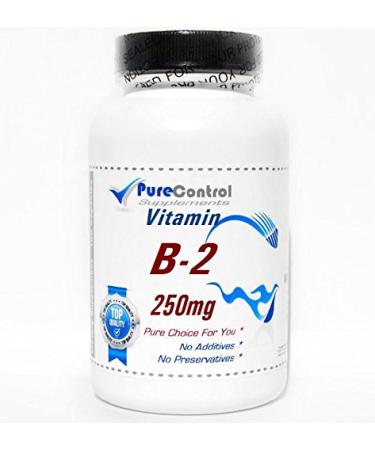 B-2 Vitamin 250mg // 200 Capsules // Pure // by PureControl Supplements