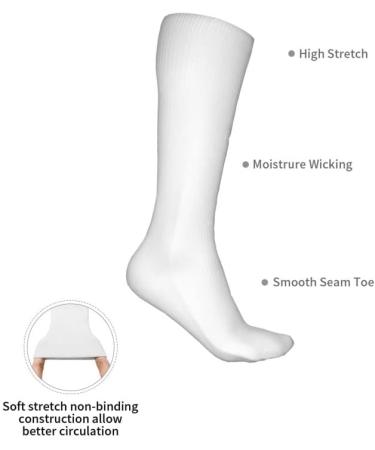 Fashion Compression Socks - Performance Polyester Athletic Crew Socks for Running - Green Eggshell_16 - Buy Online on GoSupps.com