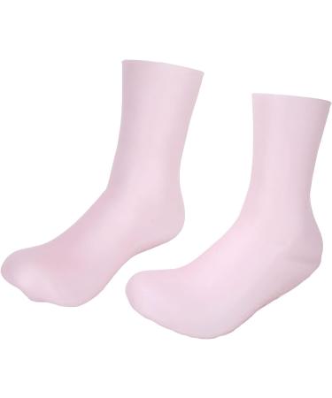 Silicone Moisturizing Socks All Round Wrapping Reduce Fine Lines Silicone Gel Socks Improve Drying for Home for Women(L) - Buy Online on GoSupps.com