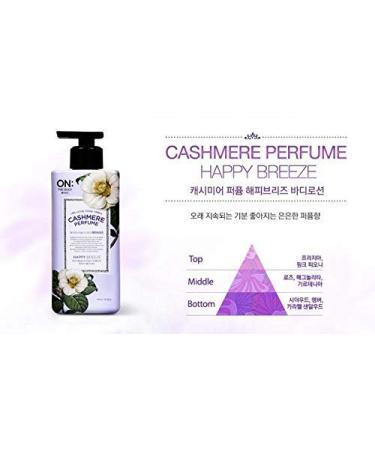 LG ON THE BODY Cashmere Perfume Body Lotion (Happy Breeze) 400ml - Luxurious Fragrance-infused Moisturizer - Buy Online on GoSupps.com
