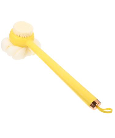 Veemoon Shower Body Brush with Bristles and Loofah Handle Back Scrubber Bath Mesh Sponge for Men Women Bath Shower Beige MJ11L3041KWITJLMT