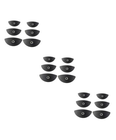 Mipcase Eye Shadow Applicator 18 Pcs Make up for Face Make up Kit Eye Shadow Seal Eyeshadow Stamper Tool Die 5*2.5cmx3pcs Blackx3pcs