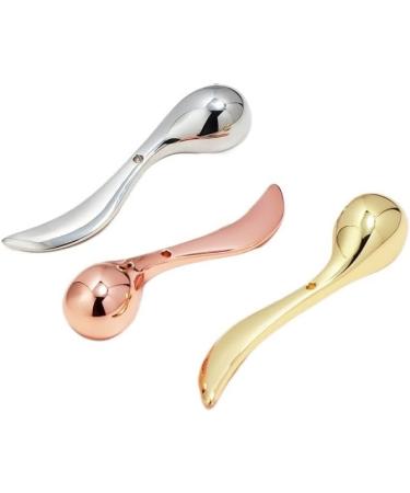 Golden Eye Cream Massage Stick | Zinc Alloy Ice Beauty Tool for Radiant Eyes | Silver Home Essence Stick - Buy Online on GoSupps.com