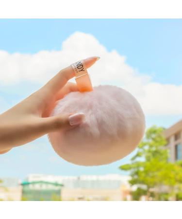 Large Jumbo Peach-Shaped Fluffy Makeup Sponge - Portable Cosmetic Applicator for Face & Body (10.2 cm) - Ideal for Smooth Blending - Buy Online on GoSupps.com