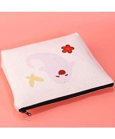 Funny Anime Ghost Cosmetic Bag - Hu Tao Zipper Makeup Bag | Genshin Impact Merchandise for Anime Lovers - Buy Online on GoSupps.com