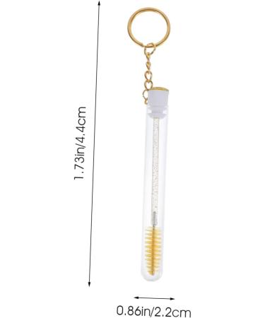 Balacoo 10 Pcs Keychain Mascara Brush Key Chains for Women Mascara Wands with Tube Lash Brush with Test Tube - Buy Online on GoSupps.com