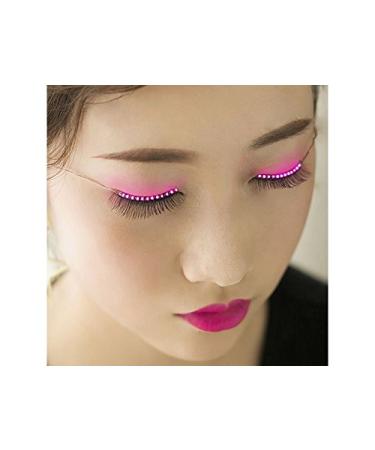 Shop LEDeye Unisex Lightning Interactive Eyelashes | Waterproof LED Eyeliner & Adhesive Tape in Pink - Buy Online on GoSupps.com