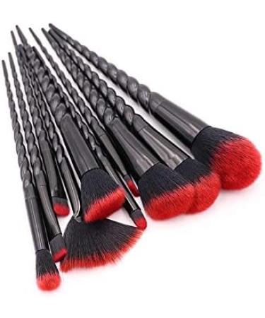 Red Hair Unicorn Makeup Brushes Set Powder Foundation Brush Eye Shadow Eyebrow Blending Cosmetic Women Beauty Tools Makeup brush set for face eyebrows women (Handle Color : Red) - Buy Online on GoSupps.com